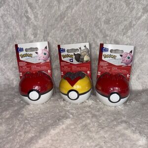 MEGA Pokemon 2Jigglypuff & Skwovet Building Toy Kit with 20 Pieces and Poke Ball